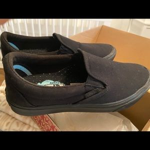 Black slip on vans size 9